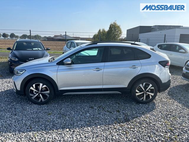 Volkswagen Taigo LIFE 1.5 TSI 150PS DSG/AUTOMATIK, Silber-Metallic, 17" Alu Aberdeen, MATRIX-LED, Sitzheizung, Climatronic, Parksensoren vorn/hinten, Rückfahrkamera, Radio Ready2Discover + Wireless App-Connect, Keyless Access, Licht-/Sicht, Privacy-Glas, M-Lederlenkrad 