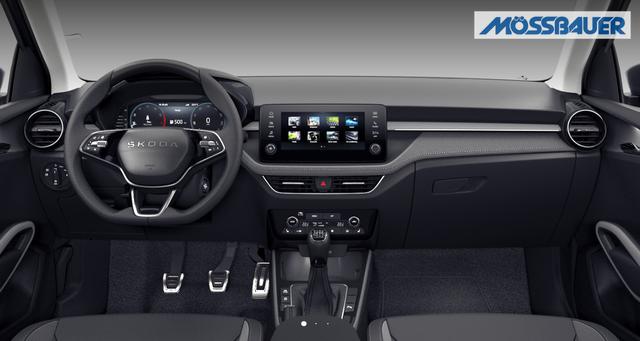 Skoda Fabia Dynamic 1.5 TSI 150PS DSG/AUTOMATIK, 5 JAHRE GARANTIE, 16" ALU schwarz, Sportfahrwerk, SunSet, Parksensoren vo/hi, Kamera, Kessy, Alarm, Toter-Winkel, Virtual Cockpit 10", LED-Scheinwerfer, M-Lederlenkrad beheizt, NSW Sitzheizung, Tempomat, Climatronic, Radio 8"+ 