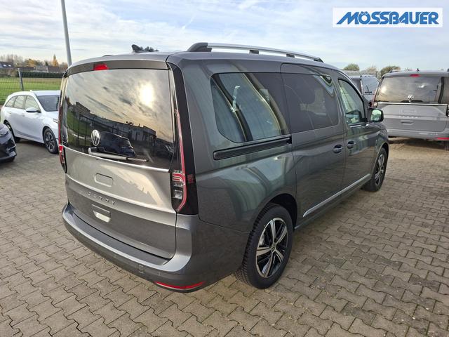 Volkswagen Caddy Style MAXI 7-SITZER 1.5 TSI 115PS DSG/AUTOMATIK, INDIUM-GRAU, 17" Alu/Ganzjahresreifen, Winterpaket, ACC-Tempomat, Toter-Winkel, ParkAssist, Parksensoren vo/hi, Rückfahrkamera, Radio Ready2Discover 10" + Wireless AppConnect, Climatronic, Abgedunkelte Scheiben 