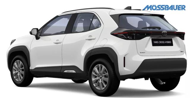 Toyota Yaris Cross Active 1.5 hybrid 116PS CVT (Automatik), 3 Jahre Garantie, 16" Alu, Winterpaket (Sitzheizung, Lederlenkrad beheizt), R&uuml;ckfahrkamera, Klimaautomatik, ACC Tempomat, Multimedia 9" + Smartphone-Integration, Mittelarmlehne, Nebelscheinwerfer, Dachreling 