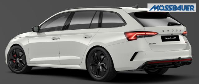 Skoda Octavia Combi Autonova Bayreuth ein M&ouml;ssbauer Autohaus RS 2.0 TSI 265PS DSG, 5 JAHRE GARANTIE, Moon-White, ANH&Auml;NGERKUPPLUNG, 18"Alu, MATRIX-LED, NAVI, Elektr. Heckklappe, ACC, Kessy, Alarm, Climatronic, ParkAssist, PDC, Kamera, Sitzheizung, Privacy-Glas, Netztrennwand, Virtual Cockpit 10" 