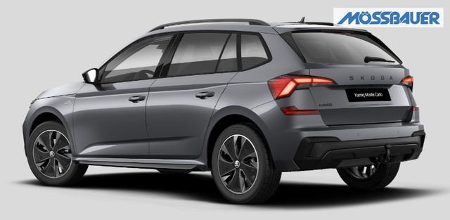 Skoda Kamiq 0 % Anzahlung Monte Carlo 1.5 TSI 150PS DSG, 5J GARANTIE, METALLIC, ELE. HECKKLAPPE, ANH&Auml;NGERKUPPLUNG, BEH. FRONTSCHEIBE, MATRIX-LED, PANORAMADACH, Sitzheizung, Lenkradhzg, Ladeboden, ACC, SIDE Assist, Virtual Cockpit 10", Parksensoren, Kamera, KESSY, Privacy, 17" Alu, Climatroni 