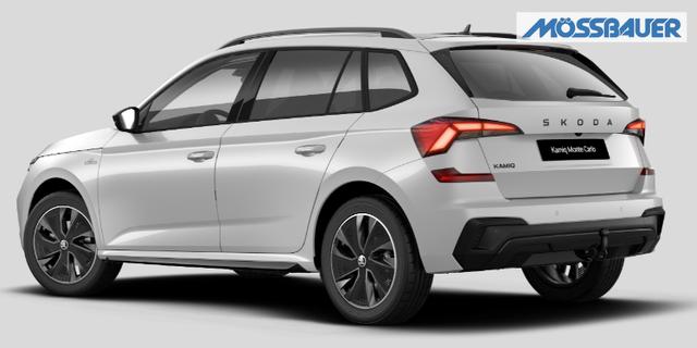 Skoda Kamiq 0 % Anzahlung Monte Carlo 1.5 TSI 150PS DSG, 5J GARANTIE, METALLIC, ELE. HECKKLAPPE, ANH&Auml;NGERKUPPLUNG, BEH. FRONTSCHEIBE, MATRIX-LED, PANORAMADACH, Sitzheizung, Lenkradhzg, Ladeboden, ACC, SIDE Assist, Virtual Cockpit 10", Parksensoren, Kamera, KESSY, Privacy, 17" Alu, Climatroni 