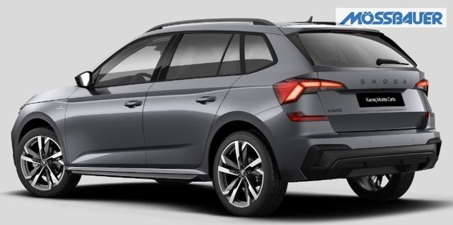 Skoda Kamiq 0 % Anzahlung Monte Carlo 1.5 TSI 150PS DSG, 5J GARANTIE, 18"ALU, METALLIC, ELE. HECKKLAPPE, ANH&Auml;NGERKUPPLUNG, BEH. FRONTSCHEIBE, MATRIX-LED, PANORAMADACH, Sitzheizung, Lenkradhzg, Ladeboden, ACC, SIDE Assist, Virtual Cockpit 10", Parksensoren, Kamera, KESSY, Privacy, Climatronic 