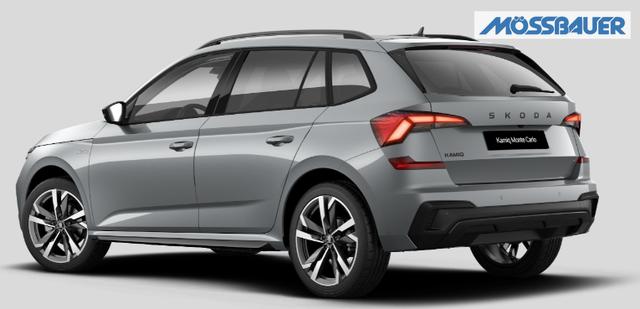 Skoda Kamiq 0 % Anzahlung Monte Carlo 1.5 TSI 150PS DSG, 5J GARANTIE, 18"ALU, METALLIC, ELE. HECKKLAPPE, ANH&Auml;NGERKUPPLUNG, BEH. FRONTSCHEIBE, MATRIX-LED, PANORAMADACH, Sitzheizung, Lenkradhzg, Ladeboden, ACC, SIDE Assist, Virtual Cockpit 10", Parksensoren, Kamera, KESSY, Privacy, Climatronic 