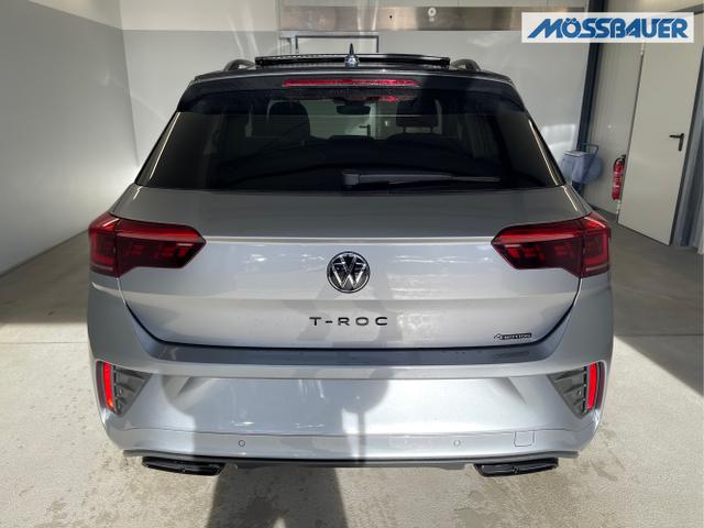 Volkswagen / T-Roc / [K2A2] Pyrit Silber Metallic / Dach Schwarz / / / 190PS 4M DSG Pano+AHK+Black+IQ.Light+IQ.Drive+eHeck+Kamera+Alu19