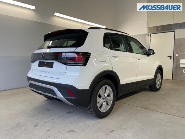 Volkswagen / T-Cross / Weiß / / / 95PS PDC vo+hi+Sitzheizung+App+Side+Travel+Stau+ACC+Klima 