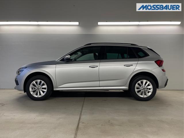 Skoda / KAMIQ / Silber / / / 115PS DSG Matrix+AHK+Kamera+PDC vor+hi+Kessy+Sitzheizung+GVL