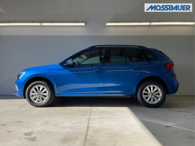 Skoda / KAMIQ / Blau / / / 115PS DSG Matrix+AHK+Kamera+PDC vor+hi+Kessy+Sitzheizung+GVL