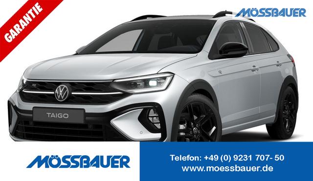 Volkswagen Taigo - R-Line Limited 1.5 TSI 150PS DSG/AUTOMATIK, 18" Alu YORK, SILBER-MET./DACH SCHWARZ, CLIMATRONIC, SITZHEIZUNG, LED-MATRIX-Scheinwerfer IQ LIGHT, Keyless, Sicht-Paket, Kamera, Parksensoren vo/hi, Abgedunkelte Scheiben, Radio Ready2Discover/App-Connect, Sportsitze, M-Leder
