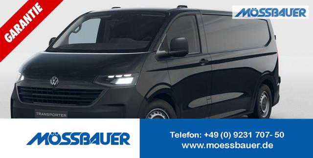 Volkswagen T7 Kastenwagen - Basis 2.0 TDI 170PS AUTOMATIK LANG, Schwarz, HECKFLÜGELTÜREN, 2-Zonen-Klimautomatik, M-Lederlenkrad, Anhängerkupplung, Parksensoren vorn/hinten, Rückfahrkamera, Frontscheibe beheizbar, Ganzjahresreifen, Sitzpaket 46 (inkl. Sitzheizung), Reserverad, 70l Tank