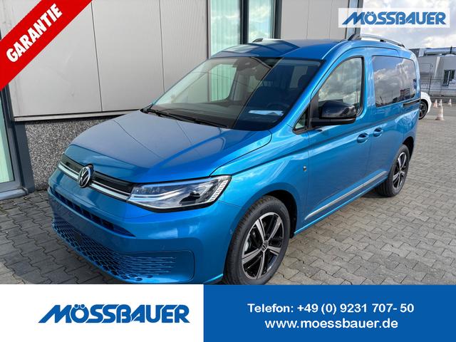 Volkswagen Caddy - Style 1.5 TSI 115PS DSG/AUTOMATIK, BLAU-MET, 17" Alu/Ganzjahresreifen, Winterpaket, ACC-Tempomat, Toter-Winkel, ParkAssist, Parksensoren vo/hi, Rückfahrkamera, Radio Ready2Discover 10" + Wireless AppConnect, Climatronic, Abgedunkelte Scheiben, M-Lederlenkrad