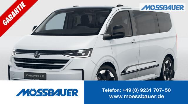 Volkswagen T7 Caravelle - Edition 2.0 TDI 110PS, 8-Sitzer, 17" Alu, IQ. LIGHT MATRIX-LED, Dach/Spiegel schwarz, Sitzheizung, NAVIGATION 13", M-Lederlenkrad, 3-Zonen-Climatronic, Parksensoren vorn/hinten, Rückfahrkamera, Privacy-Glas, Tempomat, Digitales Cockpit