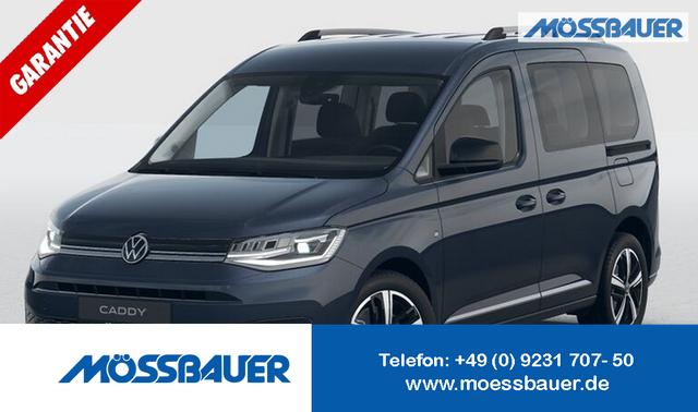 Volkswagen Caddy - Style 1.5 TSI 115PS DSG/AUTOMATIK, Blue-Metallic, 17" Alu/Ganzjahresreifen, Winterpaket, ACC-Tempomat, Toter-Winkel, ParkAssist, Parksensoren vo/hi, Rückfahrkamera, Radio Ready2Discover 10" + Wireless AppConnect, Climatronic, Abgedunkelte Scheiben, M-Lederlenk