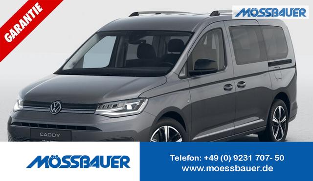 Volkswagen Caddy - Style MAXI 7-SITZER 1.5 TSI 115PS DSG/AUTOMATIK, INDIUM-GRAU, 17" Alu/Ganzjahresreifen, Winterpaket, ACC-Tempomat, Toter-Winkel, ParkAssist, Parksensoren vo/hi, Rückfahrkamera, Radio Ready2Discover 10" + Wireless AppConnect, Climatronic, Abgedunkelte Scheiben