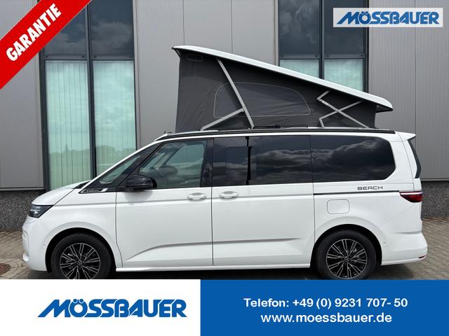 Volkswagen T7 California - Beach 2.0 TSI 204PS DSG, 6 Sitzer + 2 Schlafplätze, 17" Alu, Aufstelldach manuell, Klima, Parksensoren vorn/hinten, Radio Ready2Discover Wireless App-Connect, M-Lederlenkrad, Keyless Start, Schiebetüre links/rechts, Digital Cockpit Pro, ACC/Tempomat, LED