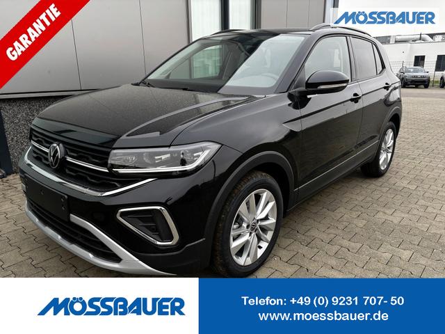 Volkswagen T-Cross - LIFE 1.5 TSI 150PS DSG/AUTOMATIK, Deep-Black-Metallic, Parksensoren v/h, Rückfahrkamera, Privacy-Glas, Sitzheizung, Climatronic, IQ LIGHT MATRIX-LED, Radio Ready2Discover+App-Connect, 17" Alu, KEYLESS, Lendenwirbelstütze, M-Lederlenkrad, Dachreling