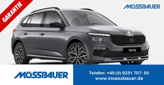 Skoda Kamiq - Dynamic 1.0 TSI 115PS, 5 JAHRE GARANTIE, 17" Alu, Elektr. Heckklappe, Kessy, Alarm, SunSet, Toter-Winkel, Virtual Cockpit 10", Parksensoren vorn/hinten, Rückfahrkamera, Sitzheizung, Tempomat, Climatronic, Radio 8" + Wireless SmartLink, M-Lederlenkrad beheizt