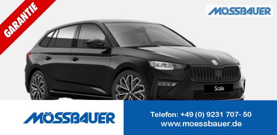 Skoda Scala - Dynamic 1.5 TSI 150PS DSG/AUTOMATIK, 5 JAHRE GARANTIE, 17" Alu, Elektr. Heckklappe, Toter-Winkel, Kessy, Alarm, Climatronic, SunSet, Verlängerte Heckscheibe, Sitzheizung, Parksensoren vorne/hinten, Kamera, Tempomat, Radio 8" + Wireless Smartlink, M-Lederlenkrad