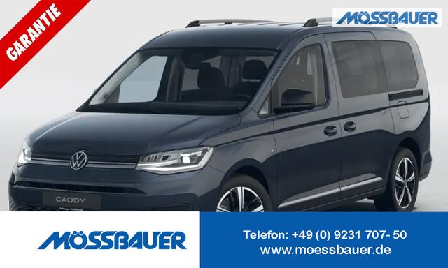 Volkswagen Caddy - Style MAXI 7-SITZER 1.5 TSI 115PS DSG/AUTOMATIK, BLAU-MET., 17" Alu/Ganzjahresreifen, Winterpaket, ACC-Tempomat, Toter-Winkel, ParkAssist, Parksensoren vo/hi, Rückfahrkamera, Radio Ready2Discover 10" + Wireless AppConnect, Climatronic, Abgedunkelte Scheiben