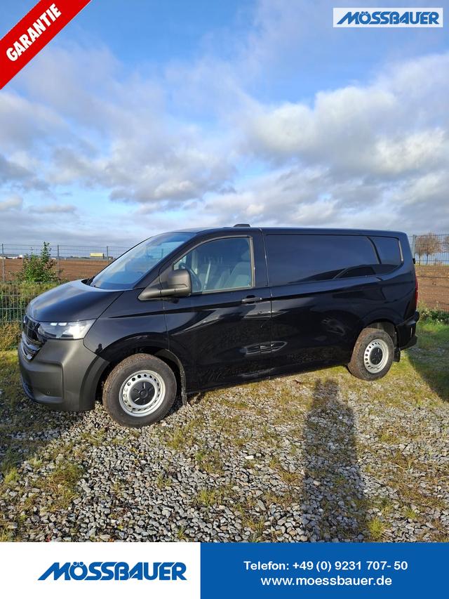 Volkswagen T7 Kastenwagen - Basis 2.0 TDI 150PS AUTOMATIK, SCHWARZ-MET, HECKFLÜGELTÜREN, 2-Zonen-Klimautomatik, M-Lederlenkrad, Anhängerkupplung, Parksensoren vorn/hinten, Rückfahrkamera, Frontscheibe beheizbar, Ganzjahresreifen, Sitzpaket 46 (inkl. Sitzheizung), Reserverad, 70 Liter