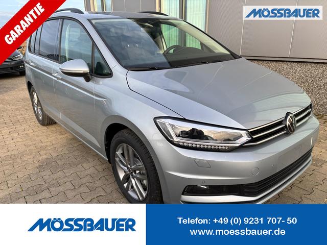 Volkswagen Touran - Limited 1.5 TSI 150 PS, 17" Alu, SILBER-Metallic, Winter-Paket, Elektr. Heckklappe, Keyless, Alarm, LED-Scheinwerfer IQ-Light, Travel Assist, Parksensoren vo/hi, Rückfahrkamera, ACC, M-Lederlenkrad, Digital Cockpit, 3-Zonen-Climatronic, Radio Ready2Discover 8"