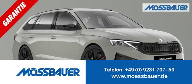 Skoda Octavia Combi Autonova Bayreuth ein M&ouml;ssbauer Autohaus - RS 2.0 TSI 265PS DSG, 5 JAHRE GARANTIE, Stahl-Grau, ANH&Auml;NGERKUPPLUNG, 18"Alu, MATRIX-LED, NAVI, Elektr. Heckklappe, ACC, Kessy, Alarm, Climatronic, ParkAssist, PDC, Kamera, Sitzheizung, Privacy-Glas, Netztrennwand, Virtual Cockpit 10"