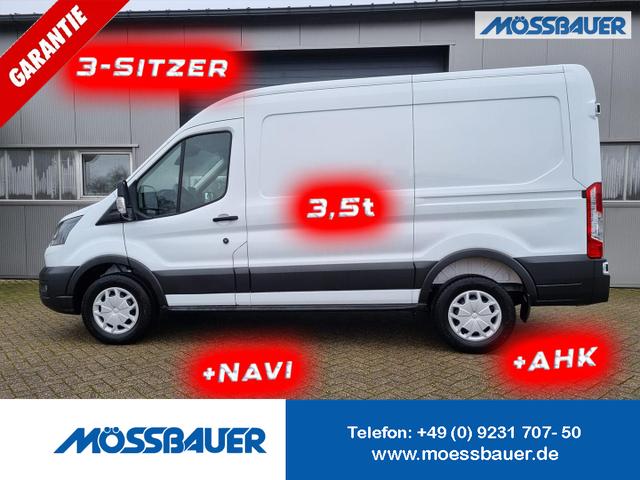 Ford Transit - L2H2 2.0 TDCi 130PS Trend 3,5t 3-Sitzer AHK Klima Navi Bluetooth DAB Frontscheibe beheizb. PDC v+h Rückf.Kamera Tempomat