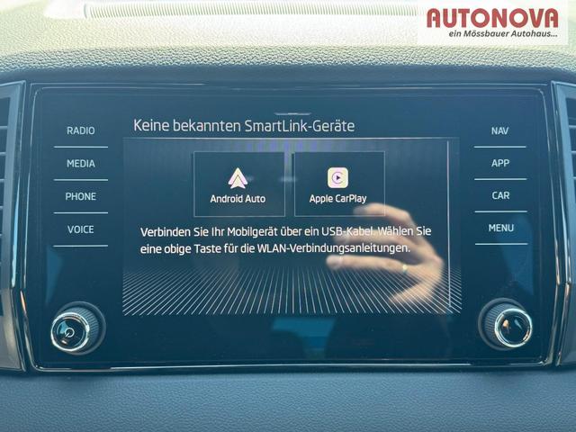 Skoda Karoq Sportline 1,5 TSI DSG 2ZKlima AHK 4x Sitzheizung beheizte Frontscheibe Canton Totewinkel 5J Garantie 
