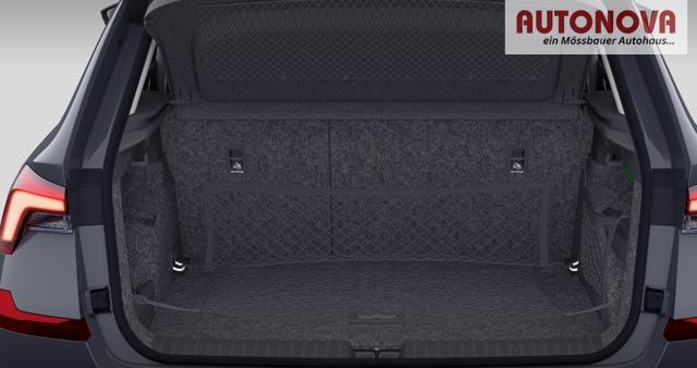 Skoda Kamiq Monte Carlo 1.5 TSI 150PS DSG, 5J GARANTIE, 18"ALU, METALLIC, ELE. HECKKLAPPE, ANH&Auml;NGERKUPPLUNG, BEH. FRONTSCHEIBE, MATRIX-LED, PANORAMADACH, Sitzheizung, Lenkradhzg, Ladeboden, ACC, SIDE Assist, Virtual Cockpit 10", Parksensoren, Kamera, KESSY, Privacy, Climatronic 
