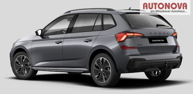 Skoda Kamiq Monte Carlo 1.0 TSI 115PS, 5J GARANTIE, METALLIC, ELE. HECKKLAPPE, ANH&Auml;NGERKUPPLUNG, BEH. FRONTSCHEIBE, MATRIX-LED, PANORAMADACH, Sitzheizung, Lenkradheizung, Ladeboden, ACC, SIDE Assist, Virtual Cockpit 10", Parksensoren, Kamera, KESSY, Privacy, 17" Alu, Climatroni 