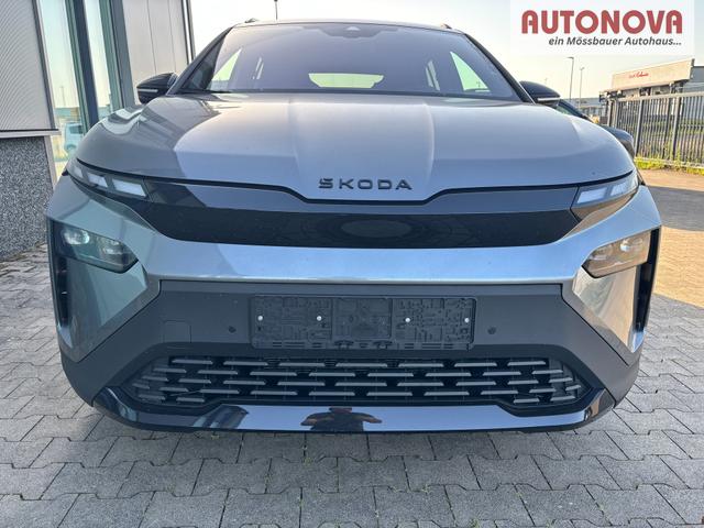 Skoda Elroq Sportline 60 204PS, GRAPHITE-GRAU METALLIC, ELEKTR. HECKKLAPPE, MATRIX-LED, BEH. FRONTSCHEIBE, SITZHEIZUNG V/H, 3Z-CLIMATRONIC, KESSY+ALARM, 20" ALU, SEITENAIRBAGS HINTEN, PARKSENSOREN R&Uuml;CKFAHRKAMERA, NAVIGATION, SUNSET, TRAVEL ASSIST 