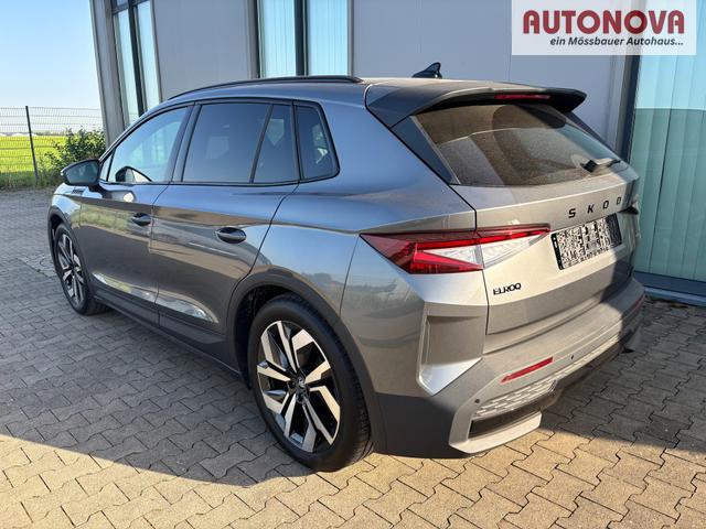 Skoda Elroq Sportline 60 204PS, GRAPHITE-GRAU METALLIC, ELEKTR. HECKKLAPPE, MATRIX-LED, BEH. FRONTSCHEIBE, SITZHEIZUNG V/H, 3Z-CLIMATRONIC, KESSY+ALARM, 20" ALU, SEITENAIRBAGS HINTEN, PARKSENSOREN R&Uuml;CKFAHRKAMERA, NAVIGATION, SUNSET, TRAVEL ASSIST 