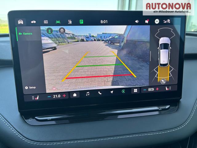 Skoda Elroq Sportline 60 204PS, GRAPHITE-GRAU METALLIC, ELEKTR. HECKKLAPPE, MATRIX-LED, BEH. FRONTSCHEIBE, SITZHEIZUNG V/H, 3Z-CLIMATRONIC, KESSY+ALARM, 20" ALU, SEITENAIRBAGS HINTEN, PARKSENSOREN R&Uuml;CKFAHRKAMERA, NAVIGATION, SUNSET, TRAVEL ASSIST 