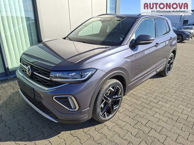 Volkswagen T-Cross R-Line Limited 1.0 TSI 115PS DSG, Rauch-Grau-Metallic, 5 JAHRE GARANTIE, ANH&Auml;NGERKUPPLUNG, CLIMATRONIC, SITZHEIZUNG, 18" Alu, MATRIX-LED, Adaptiver Tempomat ACC, Parksensoren, R&uuml;ckfahrkamera, Keyless, Abgedunkelte Scheiben, Radio "Ready2Discover" + App-Connect 