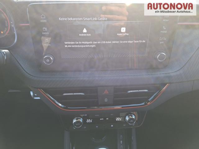 Skoda Kamiq Monte Carlo 1.5 TSI 150PS DSG, 5J GARANTIE, 18"ALU, METALLIC, ELE. HECKKLAPPE, ANH&Auml;NGERKUPPLUNG, BEH. FRONTSCHEIBE, MATRIX-LED, PANORAMADACH, Sitzheizung, Lenkradhzg, Ladeboden, ACC, SIDE Assist, Virtual Cockpit 10", Parksensoren, Kamera, KESSY, Privacy, Climatronic 