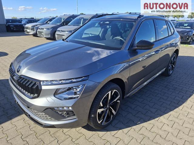 Skoda Kamiq Monte Carlo 1.5 TSI 150PS DSG, 5J GARANTIE, 18"ALU, METALLIC, ELE. HECKKLAPPE, ANH&Auml;NGERKUPPLUNG, BEH. FRONTSCHEIBE, MATRIX-LED, PANORAMADACH, Sitzheizung, Lenkradhzg, Ladeboden, ACC, SIDE Assist, Virtual Cockpit 10", Parksensoren, Kamera, KESSY, Privacy, Climatronic 