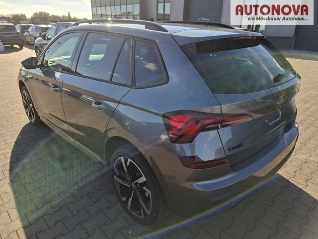 Skoda Kamiq Monte Carlo 1.5 TSI 150PS DSG, 5J GARANTIE, 18"ALU, METALLIC, ELE. HECKKLAPPE, ANH&Auml;NGERKUPPLUNG, BEH. FRONTSCHEIBE, MATRIX-LED, PANORAMADACH, Sitzheizung, Lenkradhzg, Ladeboden, ACC, SIDE Assist, Virtual Cockpit 10", Parksensoren, Kamera, KESSY, Privacy, Climatronic 