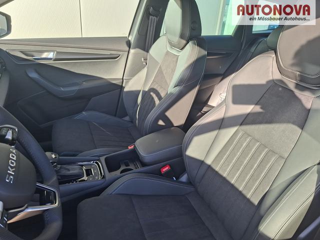 Skoda Karoq Sportline 1.5 TSI 150PS DSG, WEISS-MET, 5JGARANTIE, AHK SCHWENKBAR, 19" ALU SAGITARIUS, BEHEIZTE FRONTSCHEIBE, SITZHEIZUNG, MATRIX-LED, Elektr. Heckklappe, Virtual Cockpit 10", Climatronic, NAVI, ACC, Parksensoren v/h, R&uuml;ckfahrkamera, Dachreling, PRIVACY-GLAS 