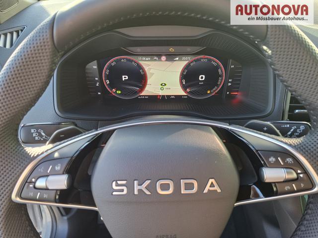 Skoda Karoq Sportline 1.5 TSI 150PS DSG, WEISS-MET, 5JGARANTIE, AHK SCHWENKBAR, 19" ALU SAGITARIUS, BEHEIZTE FRONTSCHEIBE, SITZHEIZUNG, MATRIX-LED, Elektr. Heckklappe, Virtual Cockpit 10", Climatronic, NAVI, ACC, Parksensoren v/h, R&uuml;ckfahrkamera, Dachreling, PRIVACY-GLAS 