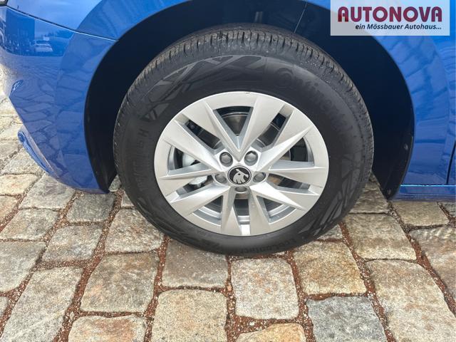 Skoda / Fabia / Blau / / / 130 Jahre 1.0 MPI 80 PS-Virtuelles Cockpit-AppleCarplay-Android-Auto-LED-Klima-Tempomat-R&uuml;ckfahrkamera-DAB-SHZ-15 Alu-sofort, Beispielbilder, ggf. teilweise mit Sonderausstattung