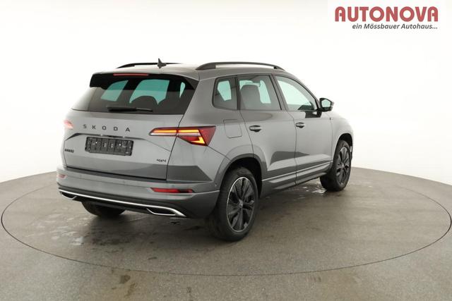 Skoda Karoq Sportline 4x4 2.0 TDI DSG Sportline, Pano, AHK, Navi, Matrix, AreaView, Side, Kamera, el. Klappe, FS-beheizbar, Winter 