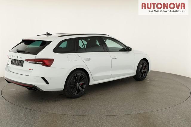 Skoda Octavia Combi 2.0 TSI 195 kW RS DSG, Pano, Standheizung, AHK, Navi, Matrix, Canton, Side, Winter, 5 J.-Garantie 