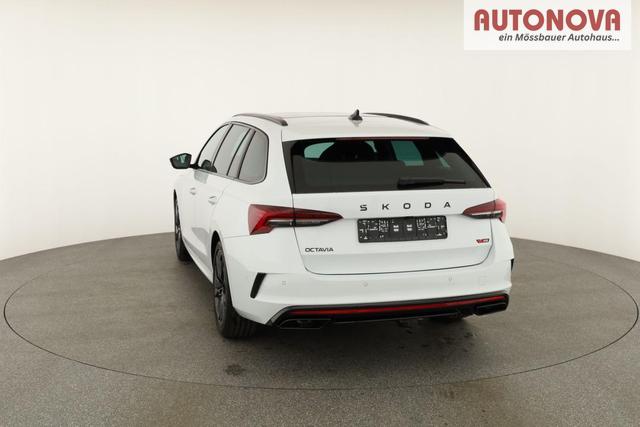 Skoda Octavia Combi 2.0 TSI 195 kW RS DSG, Pano, Standheizung, AHK, Navi, Matrix, Canton, Side, Winter, 5 J.-Garantie 