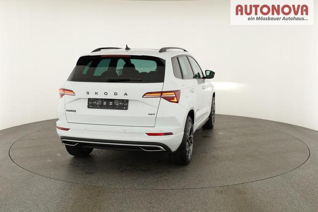 Skoda Karoq Sportline 4x4 2.0 TSI DSG Sportline, Pano, AHK, Navi, Matrix, Side, Winter, 5 J.-Garantie 