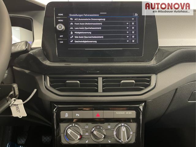 Volkswagen / T-Cross / Gelb / / / 95PS PDC vo+hi+Sitzheizung+App+Side+Travel+Stau+ACC+Klima