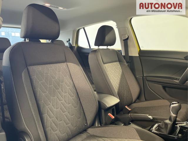 Volkswagen / T-Cross / Gelb / / / 95PS PDC vo+hi+Sitzheizung+App+Side+Travel+Stau+ACC+Klima
