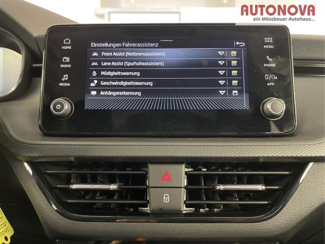 Skoda / KAMIQ / Blau / / / 115PS DSG AHK+16 Zoll Alu+Sitzheizung+App-Connect+GVL