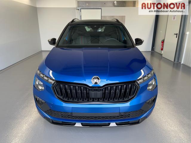 Skoda / KAMIQ / Blau / / / 115PS DSG AHK+Navi+Matrix+GV5+Pano+Kessy+Kamera+Alu17+Sitzheiz