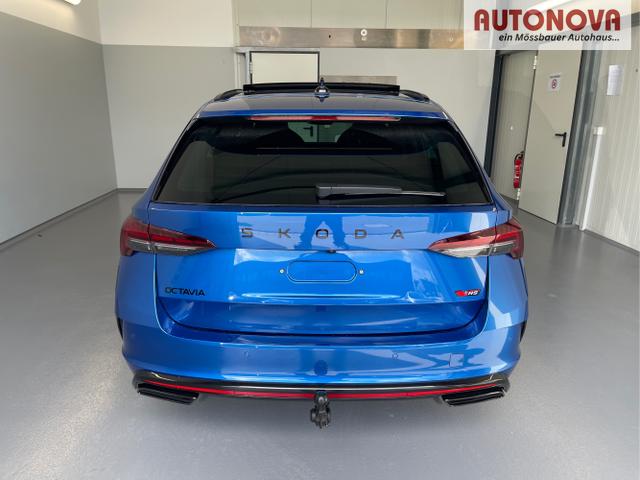Skoda / Octavia Combi / Blau / / / 265PS DSG HUD+Pano+360&deg;+DCC+AHK+CANTON+Matrix+Alu19+eHeck+GV4